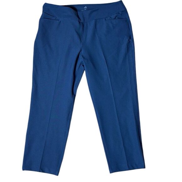 Adidas women’s pull on ankle pants navy blue xl nwt athleisure - Picture 1 of 4